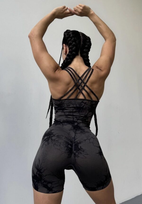 Catsuit Batik Strips negro modelo de ropa Catsuit Batik Strips negro modelo de ropa