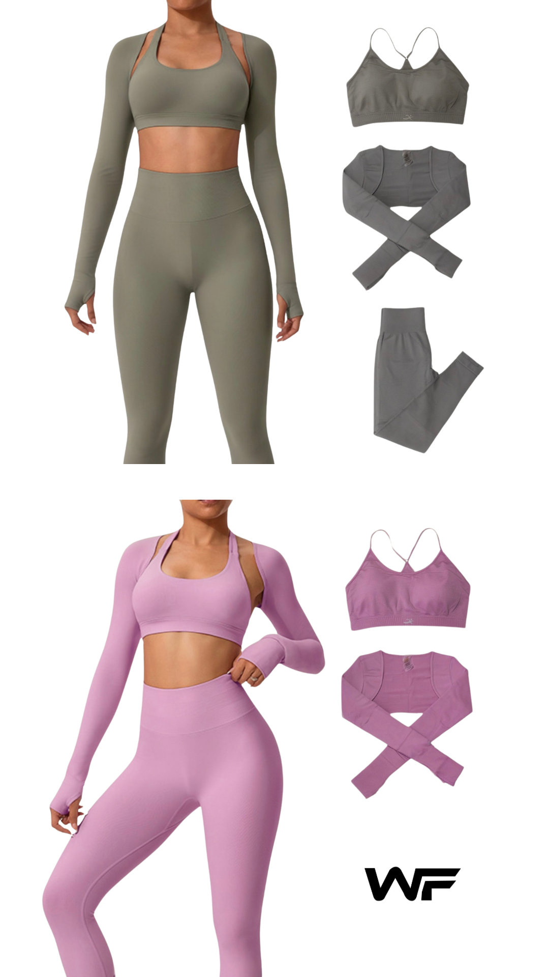 Mujer con un conjunto i run three